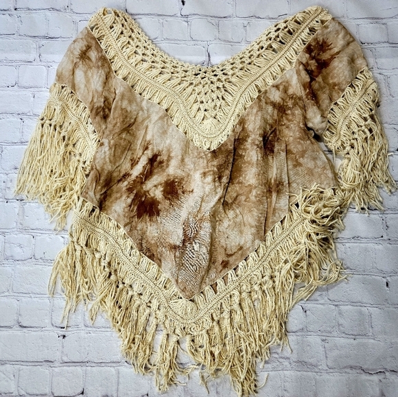 Tye-dye Crochet Fringed Top - Picture 11 of 11